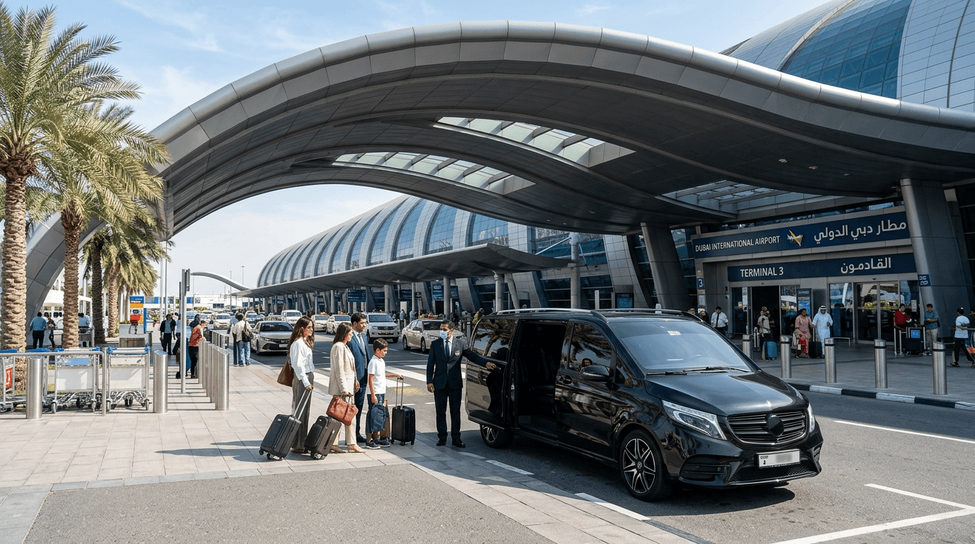 Mercedes Sprinter van — bus rental Dubai, 12-18 seats