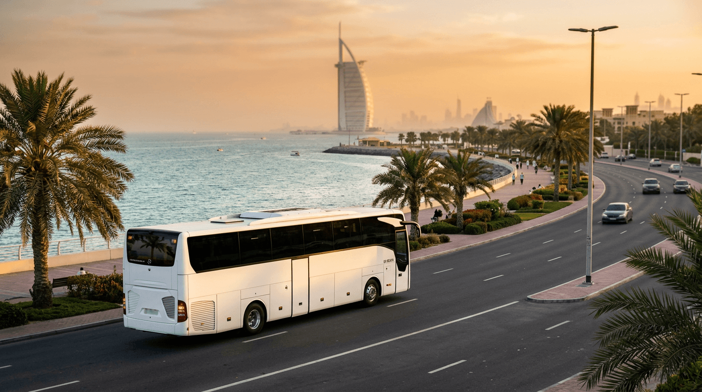 37-seat bus charter — bus rental Dubai, 37 seats